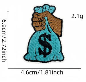 <strong>Dollar</strong> Embroidery Patch Waterproof Canvas Money Bag Banknote Trading Patch - Product Image 3