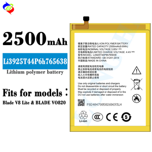 Batería de Alta Calidad para Teléfono Móvil <span class=keywords><strong>ZTE</strong></span> <span class=keywords><strong>Blade</strong></span> <span class=keywords><strong>V8</strong></span> Lite V0820, Modelo Li3925t44p6h765638 - Product Image 2