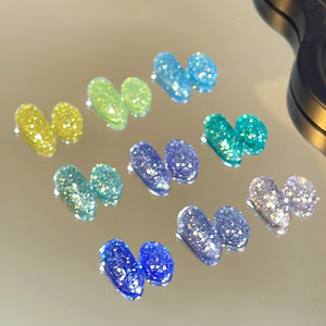 AILANUO - Juego de Esmaltes de Uñas de Gel Reflectante de Diamante Azul Hielo de 9 Colores, Vegano, con Imán Curado por LED, Diseño Único - Product Image 2