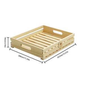 Fsc & BSCI trái cây bằng gỗ Apple Thùng Kệ giỏ lưu trữ hộp cửa hàng hiển thị giáng sinh hampers - Product Image 5