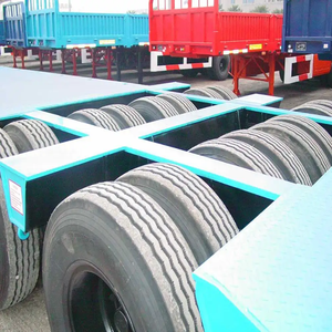 Remolque de plataforma baja hidráulica de 3, 4 y 5 ejes para trabajo pesado, de 1-2 toneladas, con cuello de cisne, 12.5x2.5x1.5m, Shandong Fengniao - Product Image 3