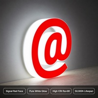 Enseignes LED personnalisées avec logo, lettres lumineuses 3D à LED, alimentées en courant continu, télécommandées, pour centres commerciaux, entreprises, écoles, publicité murale illuminée
