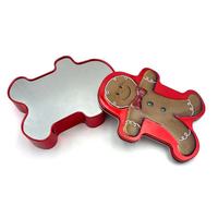 Boîte en fer blanc mate recyclable pour biscuits homme-biscuit de Noël personnalisés, emballage cadeau, prix compétitif