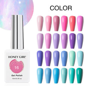 HONEY GIRL Professional 48 Color Pink Macaron Soak UV Gel Polish Set Vegan Natural 15ml Gel Nail Polish LED Lamp Designer Bottle - Product Image 3