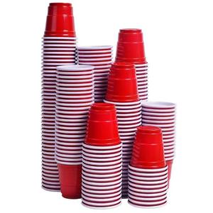 Vasos de Chupito Desechables de Plástico Rojo de 2 oz DD2146, Aptos para Contacto con Alimentos, Logotipo Personalizado, para Fiestas - Product Image 5