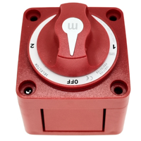 Interrupteur de déconnexion de batterie 9001e 9004e E-Serie 48V DC 350A 2 pôles en métal/ABS avec AFD pour bateau de plaisance, yacht, voiture