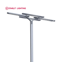 Lampadaire solaire LED modulaire AC 240W à haute efficacité lumineuse, certifié RoHS, indice de protection IP65, garantie de 3 ans, dimmable