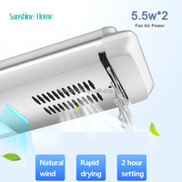 Séchoir à linge électrique intelligent pliable en aluminium argenté à fixation au plafond, multifonctionnel pour salon