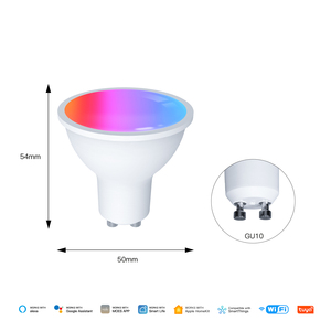 2025 vấn đề mới WIFI sản phẩm nhà thông minh GU10 LED bóng đèn tương thích với Google & Alexa chức năng thời gian tuya cuộc sống thông minh bóng đèn thông minh - Product Image 3