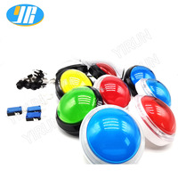 100mm Jumbo dôme rond momentané 12V LED illuminé à main Arcade bouton poussoir différentes couleurs poussoir