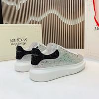 Chaussures de sport décontractées pour femmes ornées de diamants, nouvelle collection 2025, semelle épaisse rehaussante, tige en cuir microfibre à changement de couleur
