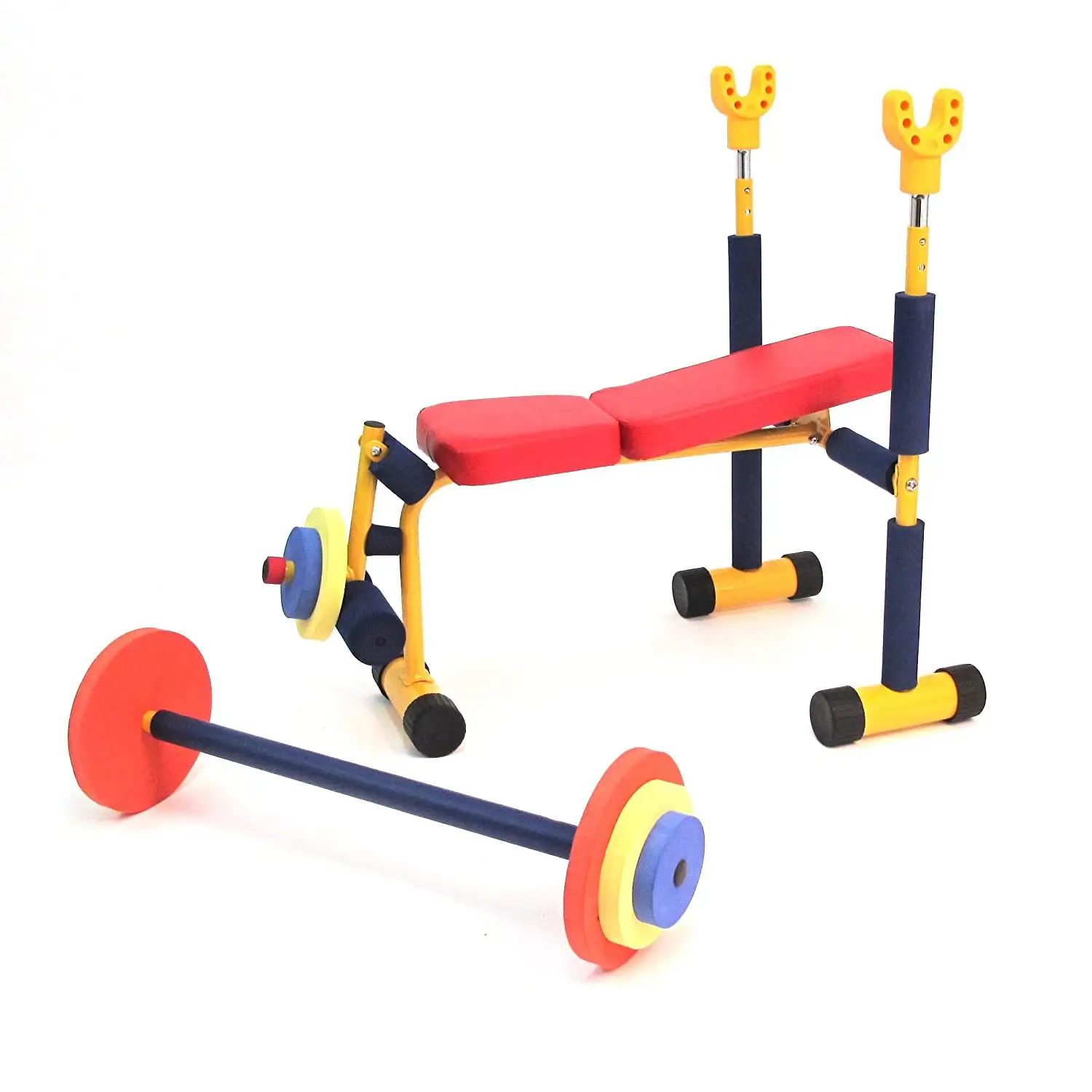 Divertente e Fitness esercizio attrezzature per bambini panca pesi allenamento per bambini bambini bilanciere in plastica per bambini