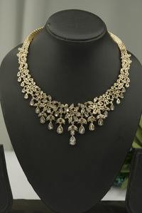 Collar de Diamantes Cultivados en Laboratorio de Lujo para Mujer, Chapado en Oro, Certificado IGI, Corte Marquesa, 14/18Kt, Diseño Moderno - Product Image 4