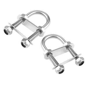Stainless Steel <b>U</b> <b>Bolt</b> With Hex Nuts Passivated Finish Industrial Grade M6 Threaded Rods - Product Image 3