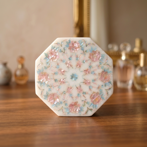 Wholesale Best Price Stonecrafts International Modern Floral Marble Jewellery <b>Box</b> Storage Accessories for Girls Gifting - Product Image 3