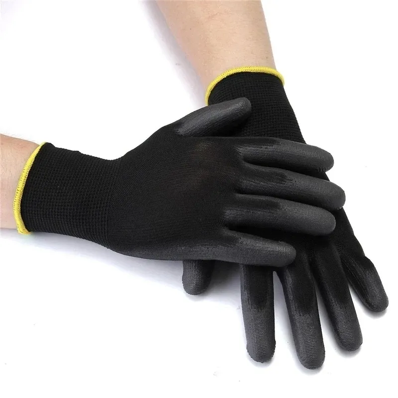 Les gants de travail enduits de sécurité en nitrile Les gants de sécurité en PU et en paume conviennent aux véhicules de construction et d'entretien