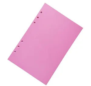 Pembagi indeks 6 lubang Binder pembagi warna Binder plastik pembagi untuk Notebook Binder daun longgar