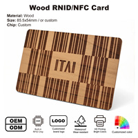 Tarjeta de Visita Inteligente de Madera Dorada con NFC y RFID, para Pagos en Hoteles, Fidelización, Bloqueador de Tickets, Protector, 125KHz 13.56MHz NTAG215