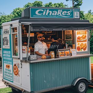 2025 <b>Mobile</b> Snack Juice Coffee <b>Bar</b> Foodtruck Crepes Hot Dog Cart Truck Fully Equipped Food Trailer <b>For</b> <b>Sale</b> USA - Product Image 2