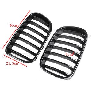 1 Par de Rejillas Delanteras para BMW X3 F25 2010 2011 2012 2013, Rejilla de Riñón, Color Negro Brillante Mate M, Rejillas de Repuesto para Carreras - Product Image 5