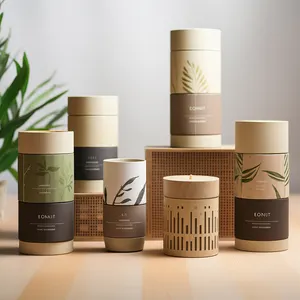 Caixas de papel ar-apertado biodegradáveis de alta qualidade chá pode tubo