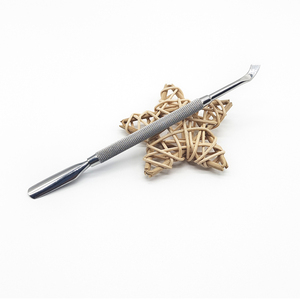 Flexible Daily Nail Care Tool Double Ended Stainless Steel Cuticle Pusher Straight <b>Edge</b> <b>Cutter</b> - Product Image 5