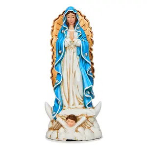 Zuid-Amerikaanse Mexicaanse Madonna Gouden Guadalupe Kerk Indoor En Outdoor Boomambachten Ornament Huisdecoratie