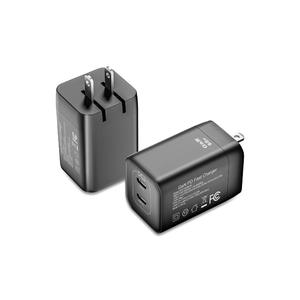 Cargador de Pared GaN de 45W con Dos Puertos <span class=keywords><strong>USB</strong></span> C, Clavijas Plegables, Carga Rápida PD, Adaptador de Corriente para Teléfono Inteligente - Product Image 3