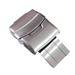 Luxe haute poli 304s en acier inoxydable solide Double serrure <span class=keywords><strong>boucle</strong></span> de sécurité bracelet de montre 18/20/22/24mm fermoir de montre - Product Image 5