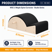 Formfit Maquina Pilates Reformer en bois d'érable pour la maison, Correcteur de colonne vertébrale