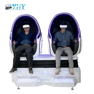 360 Vr YHY Cheap Price Promotion 2 Seats Virtual Reality Equipment Roller Coaster Game Machines Simulator 9D VR Egg Chair