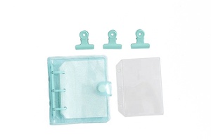 สมุดโน้ต3รูทรงหลวมมี3รูคอยล์โปร่งใสทำจาก PVC สะท้อนแสงใหม่สุดสร้างสรรค์ - Product Image 5