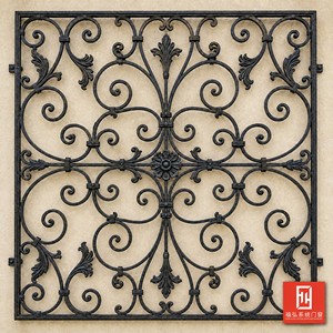 Grilles <span class=keywords><strong>de</strong></span> sécurité décoratives modernes en fer forgé pour appartements avec fonction antivol et design en fer forgé sculpté - Product Image 5