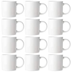 Tazas Blancas Lisas para Sublimación, 11 oz (Paquete de 36), Tazas para Chocolate Caliente, Tazas de Cerámica para Chocolate Caliente - Product Image 3