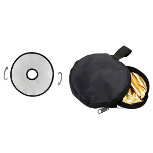 Yeah 30cm 60cm 80cm 2 trong 1 vòng Hollow Flash Khuếch tán Vàng & Bạc DSLR máy ảnh ráp nhiếp ảnh phản xạ với lỗ - Product Image 6