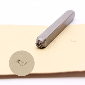 ที่เจาะแสตมป์เหล็ก12ชิ้น (3มม.) เจาะรูปหัวใจแหวนเครื่องประดับหนังแบบ DIY - Product Image 2