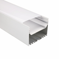 Luminaire linéaire LED personnalisable, profil en aluminium, lustre suspendu, profil pour projets d'éclairage de bureau/commercial