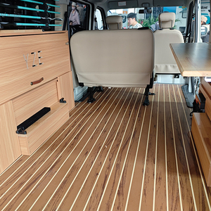 Lantise Moderno <span class=keywords><strong>Parquet</strong></span> Antiscivolo Liscio 2.2m 2.4m 2.6m Pavimento per Camper Autoadesivo Impermeabile in PVC Vinilico in Rotolo - Product Image 3