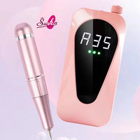 SK-ND08 803 Ensemble de limes à ongles électriques professionnelles Rechargeable puissant 35000 tr/min Kit de manucure et de pédicure pour salon de beauté