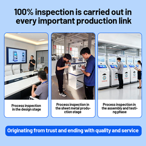 Quiosques faciais duplos do pagamento do cartão do registro do reconhecimento do auto do teclado do metal da impressora do relatório do teste do tela táctil A4 para o hospital - Product Image 4