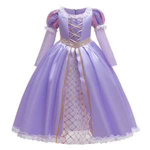 <strong>Mardi</strong> <strong>Gras</strong> <strong>Outfit</strong> for Kids Princess Sofia Dresses for Girls 5 to 10 Years - Product Image 6