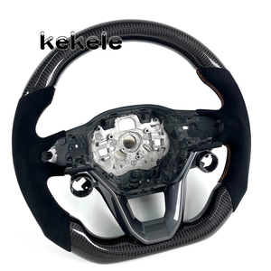 Volant de direction en fibre de carbone noir personnalisé de haute qualité pour Seat <span class=keywords><strong>Cupra</strong></span>, compatible avec Tavascan Terramar Formentor <span class=keywords><strong>Leon</strong></span> Ibiza - Product Image 4