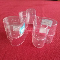 Groothandel Hart Vorm Clear Container Houder Schimmel Decoratieve Verlichting Met Plastic Cup Thee Kaars