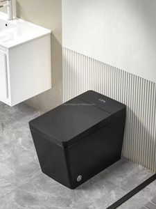 Modern Home Design <strong>Black</strong> Smart <strong>Toilet</strong> Business Room Smart Display Clamshell <strong>Toilet</strong> Mini-suite Bathroom Smart Flush <strong>Toilet</strong> - Product Image 2