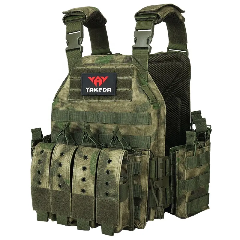 Vente chaude Armure Chaleco Tactico Loadout Vert Camo Modulaire Rapide Assault Plate Carrier Gilet Tactique Colete Tatico