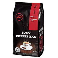 Sacs à café personnalisés imprimés, biodégradables, recyclables, anti-odeur, anti-humidité, à fond carré, avec valve et fermeture éclair, pour sushis et aliments pour animaux de compagnie