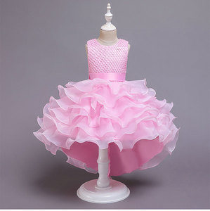 669 Little Princess Flower Girl Dress Niños Vestido <span class=keywords><strong>de</strong></span> <span class=keywords><strong>novia</strong></span> Puff últimos vestidos <span class=keywords><strong>de</strong></span> fiesta para <span class=keywords><strong>niñas</strong></span> - Product Image 2