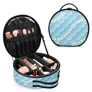High Quality Promotion Customized Mermaid Creative Waterproof Hard <b>Makeup</b> Bags Cosmetic Storage Bags - Product Image 1
