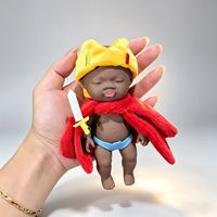 Poupée Reborn Noire, Jouet Souple en Caoutchouc pour Nouveau-né, Anti-stress, Décompression, Petit Cadeau, Figurine Personnage Natasha Unisexe