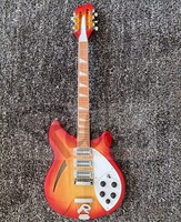 Weifang Rebon 12 String Ricken 360 Electric Guitar in Cherry Sunburst Colour